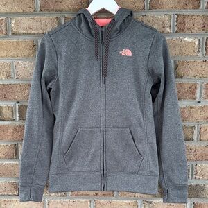 The North Face grey heather and peach hoodie, NWOT, size S